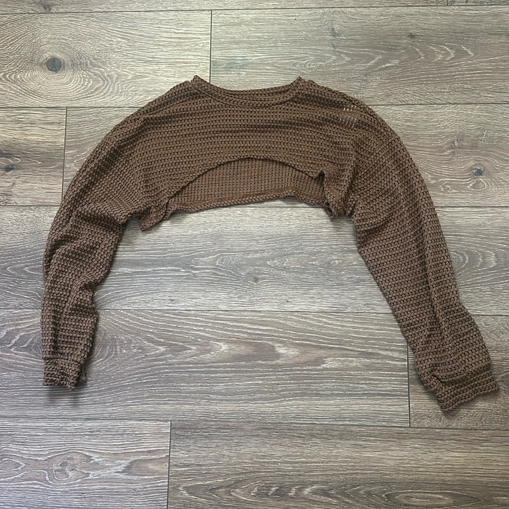 Long sleeve shawl